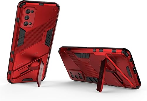 Miniatura 6 de Funda protectora compatible con OPPO REALME 7 PRO con función a prueba de golpes, funda protectora ultrafina con soporte, soporte de PC y TPU, funda