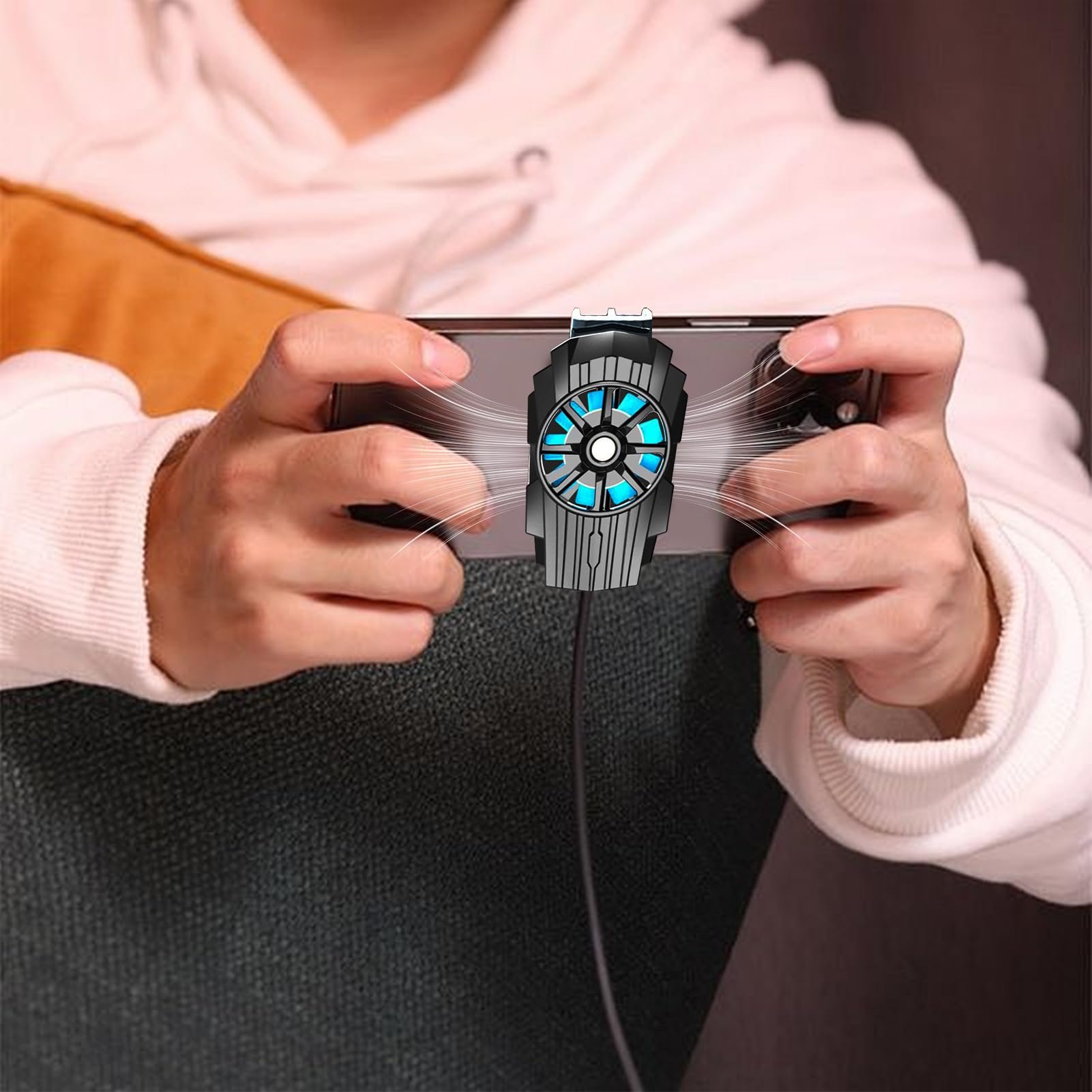 Dispositivo di raffreddamento per cellulare, dispositivo di raffreddamento per telefono - Radiatore per telefono portatile - Ventola del radiatore plug-in per dispositivo di raffreddamento del telefon