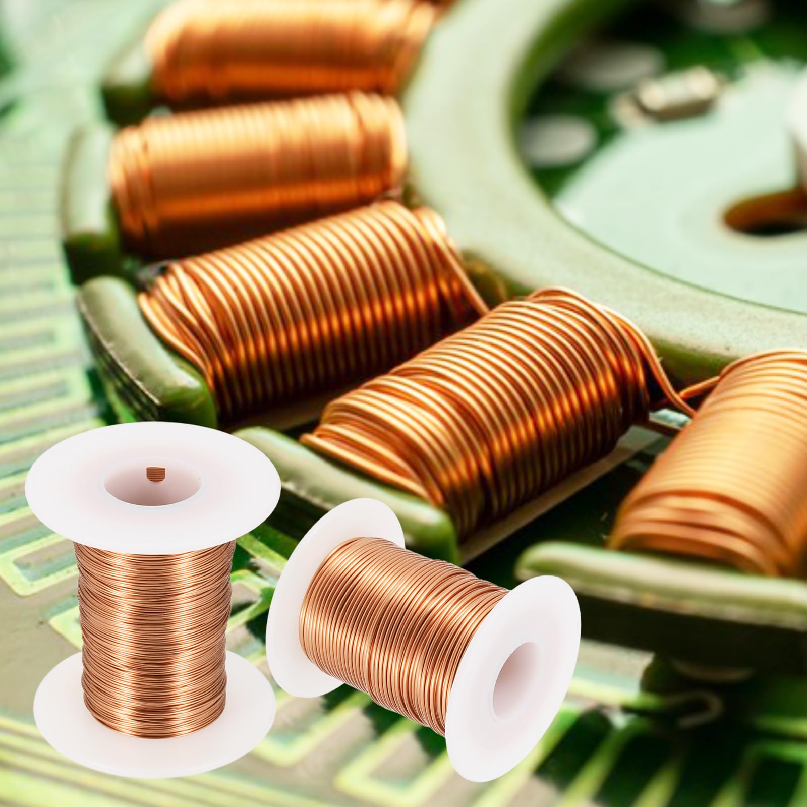 QUARKZMAN Alambre Esmaltado Calibre 32 AWG, Cobre Bobina Magnética Transformadores, Grado F 155°C