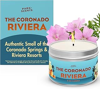 The Coronado Riviera Scented Candle - Accurate Duplicate of Resort Fragrances in Disneyworld, Florida - Hotel Scents - Handmade Soy Blend, Vegan & Cruelty-Free - Made in USA