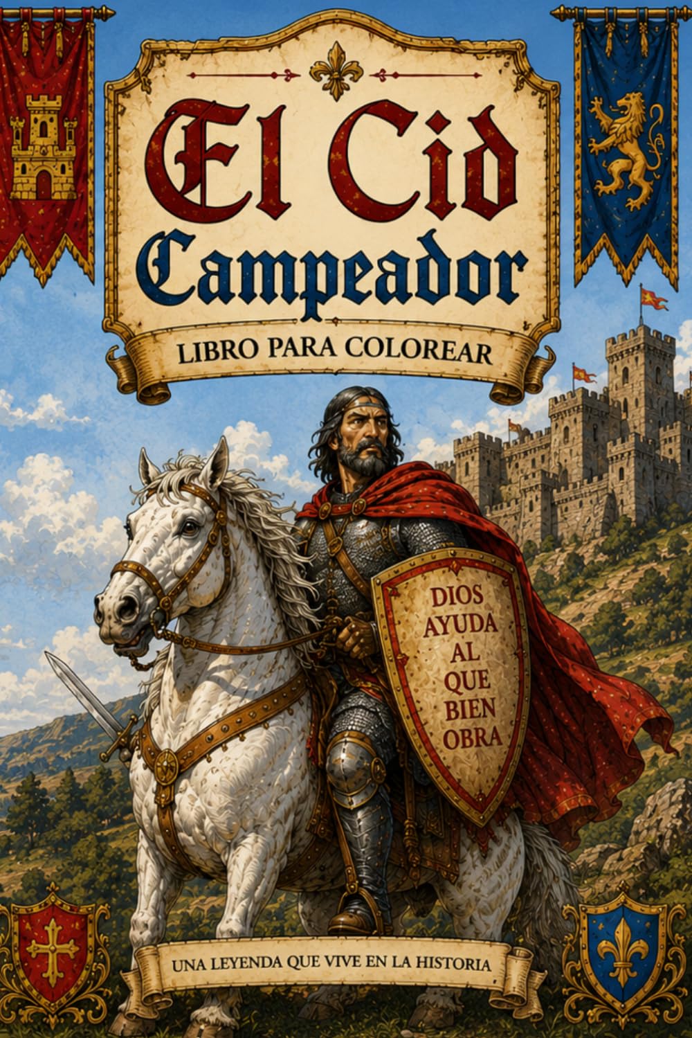 El Cid Campeador.: Libro para colorear