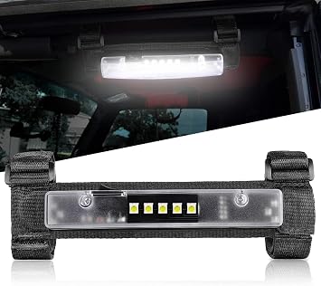 Nirider UTV Interior Light, Universal Roll Bar Mount LED Light Utility Roll Cage Light Courtesy Light Interior Dome Light for UTV ATV Polaris RZR Can-Am Truck Car Off Road Car