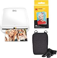 Vista 8 de KODAK Step Impresora Inalámbrica de Fotos Móvil Mini (Negro) Paquete Go