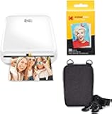 Step Wireless Mobile Photo Mini Printer (White) Go Bundle