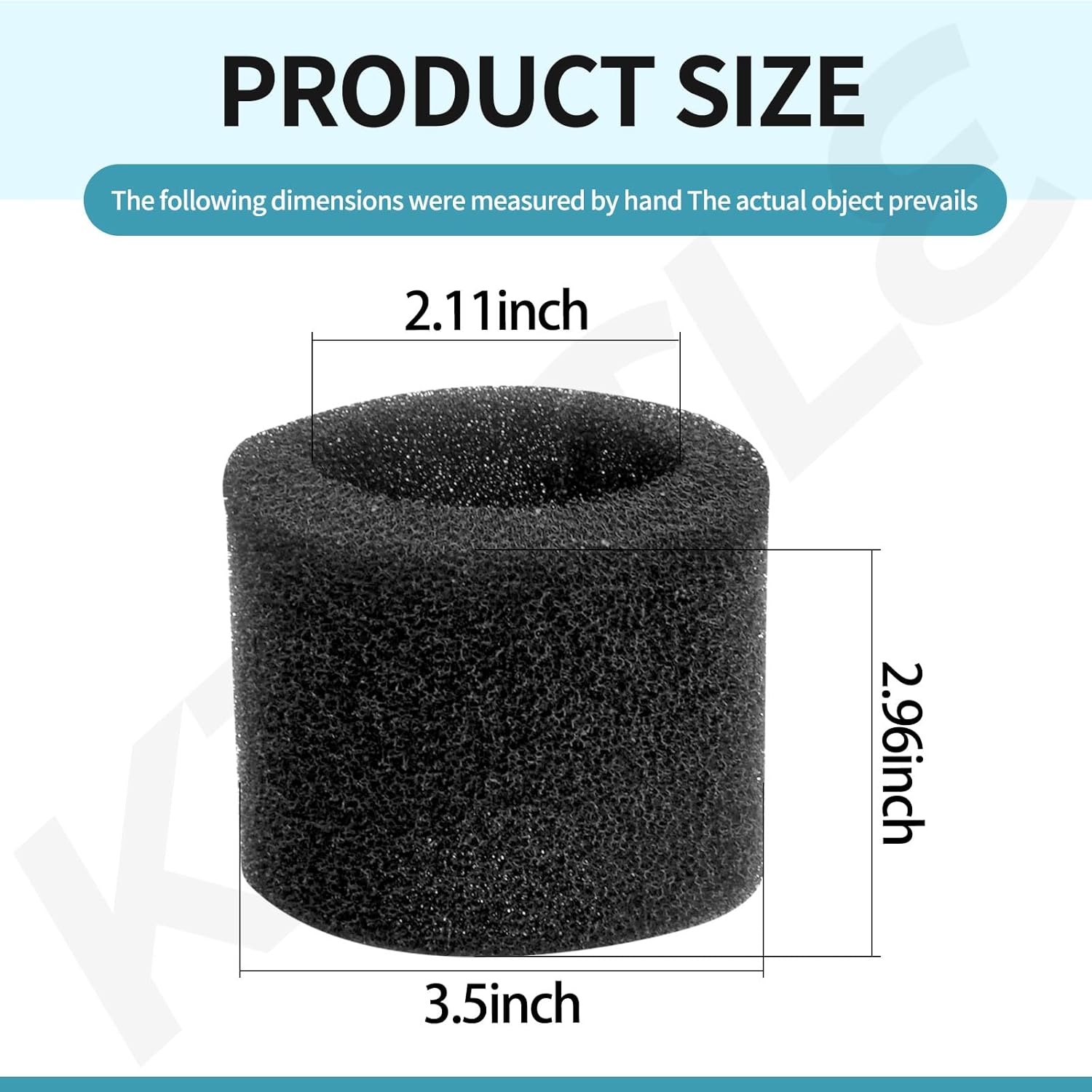 Muffler Diffuser Foam Replacement Part - Compatible with CRAFTSMAN CMXZVBE38660 Muffler Diffuser Wet/Dry Vac Attachment for Shop Vacuums - 4 Pack