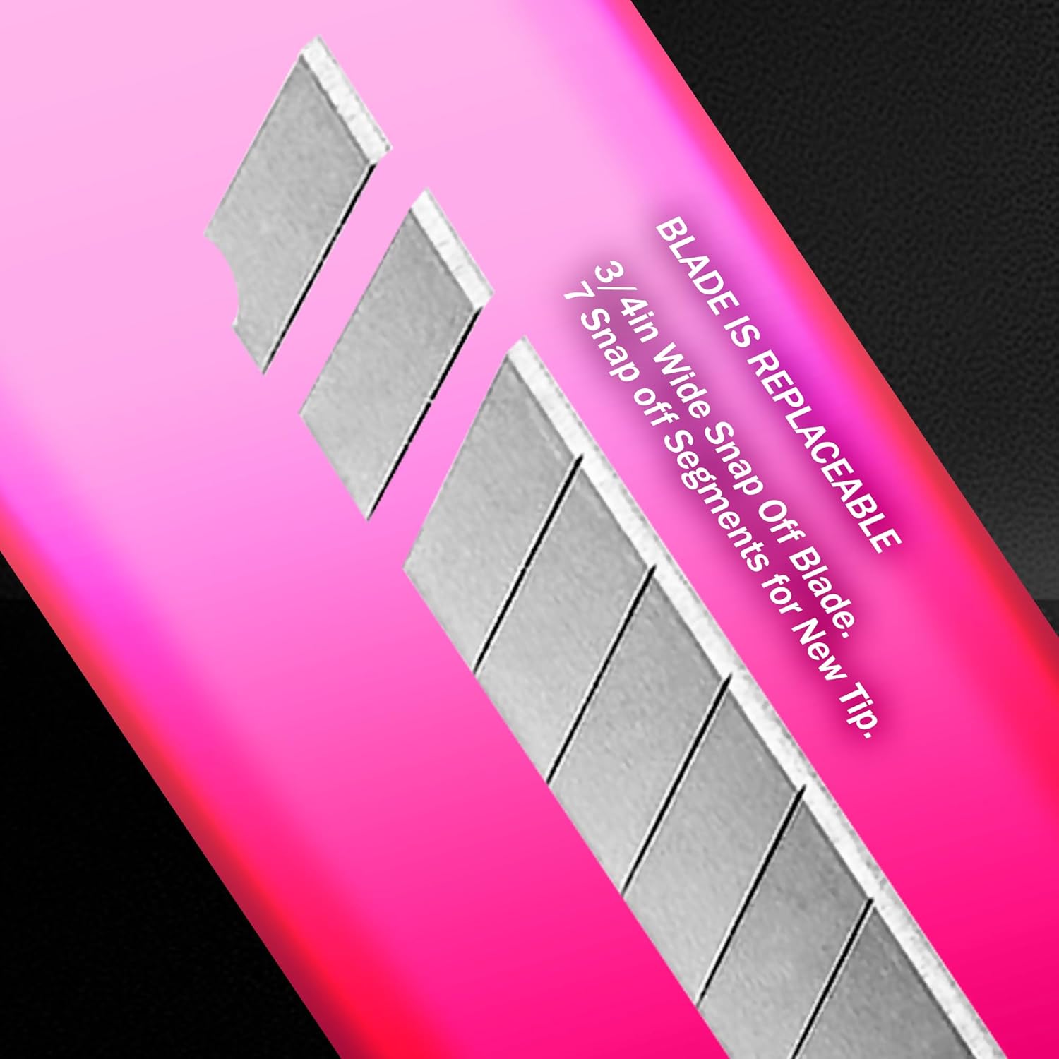 20x Bulk Utility Knife Box Cutters Snap Off Blade Neon Pink