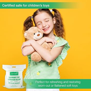 Trimits Toy Filling, Stuffing, Padding, 400 grams, White, Polyester