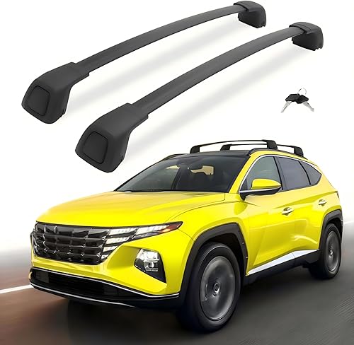 Barras transversales de techo Nextgen para Hyundai Tucson 2022-2026 SEL N Line Limited NX4 Blue Hybrid XRT SE con barras laterales de cierre para