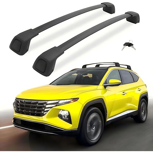 Nextgen Roof Rack Cross Bars for Hyundai Tucson 2022 2023 2024 2025 2026 SEL N Line Limited NX4 Blue Hybrid XRT SE with Side Rails Lockable Crossbars Surfboards Kayaks Canoe Luggage