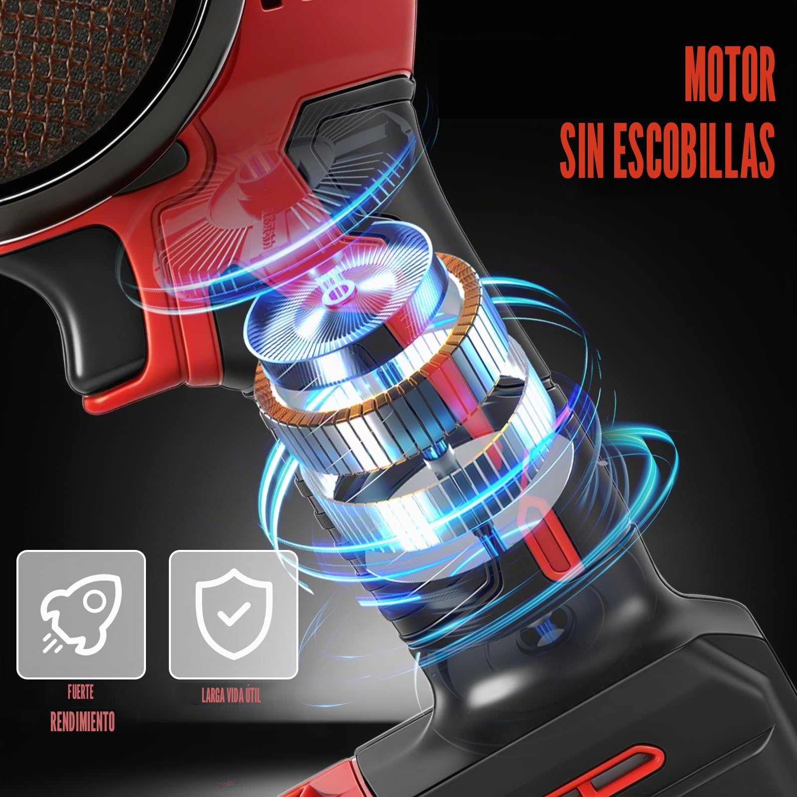 Amoladora Angular a batería 3 Pulgadas para Milwaukee 18V (sin Batería) | 16800 rpm, Mini Amoladora sin Escobillas, Pantalla Digital, 2 Discos de Lijado, 2 de Corte, Protector, Guantes