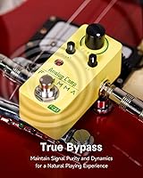 Vista 12 de FLAMMA FC05 Mini pedal de modulación con brida de coro Trémolo Phaser Vibrato Rotary Liquid Autowah Stutter Ring LowBit