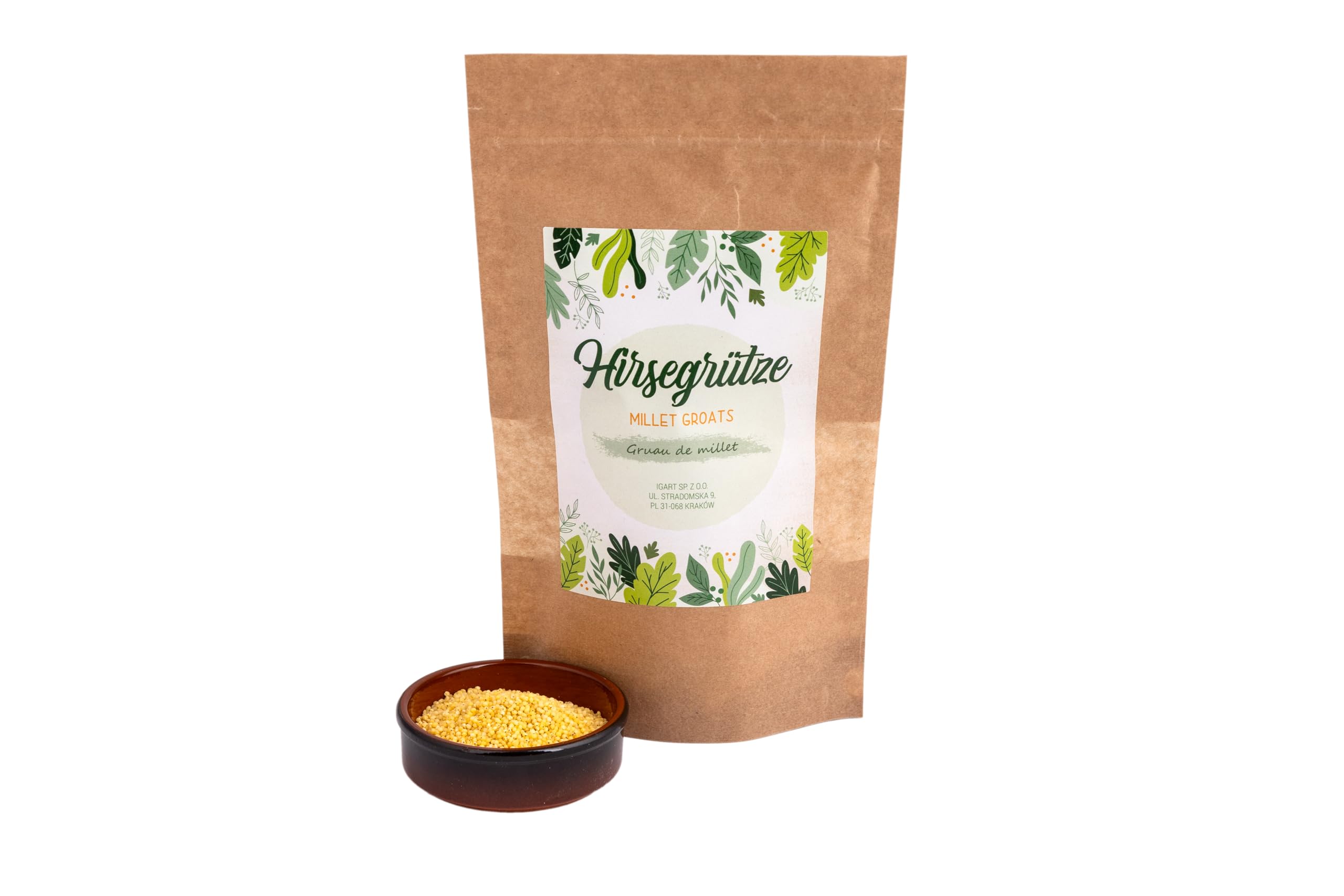IGART Grano miglio 5kg, Fonte naturale di fibre, proteine e vitamine del gruppo B, Aggiunta a piatti di carne e piatti principali, Perfetto anche preparato in versione dolce