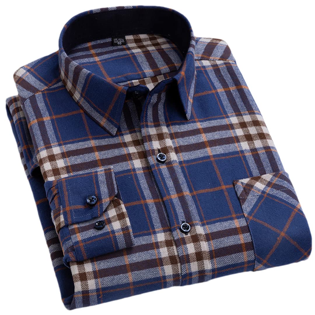 Chemise à carreaux coupe ajustée résolvant le manque de style en grande taille 4XL - 8