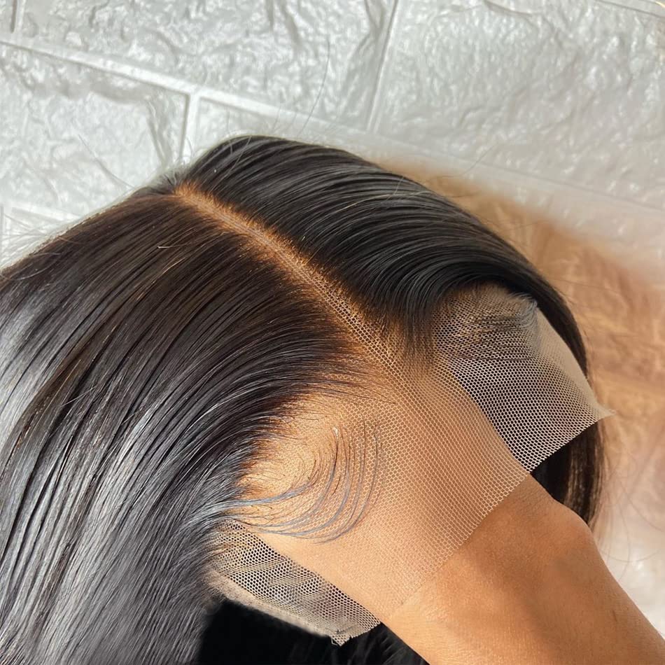 4x4 HD Lace Closure Brazilian Straight Virgin Human Hair Transparent 4X4 Lace Front Closure Human Hair Pre Pluck With Ba