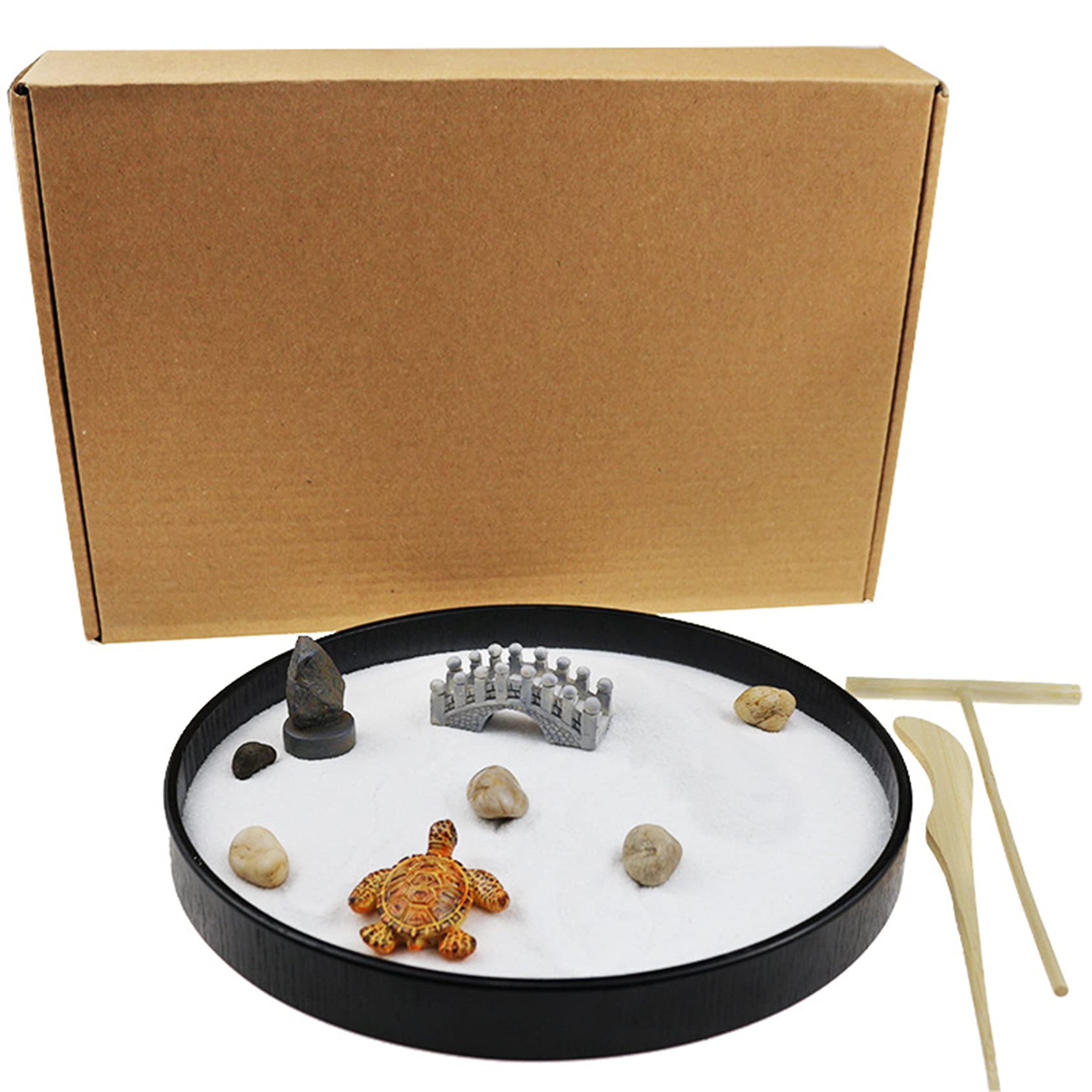 Buy FantasyDay Mini Japanese Desktop Zen Garden,The Tortoise, Table
