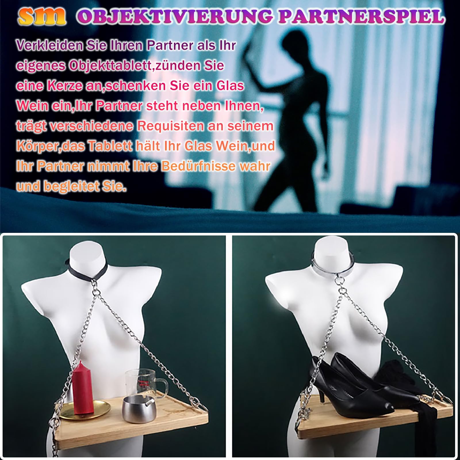 Nippelklemmen Tablett Paare Spielzeug,Einstellbare Nippel Klemmen Nipple Clamps,sm Hund Sklave Requisite Nippelklemmen,SM Fetisch Sexspielzeug für die Frau Mann (A)