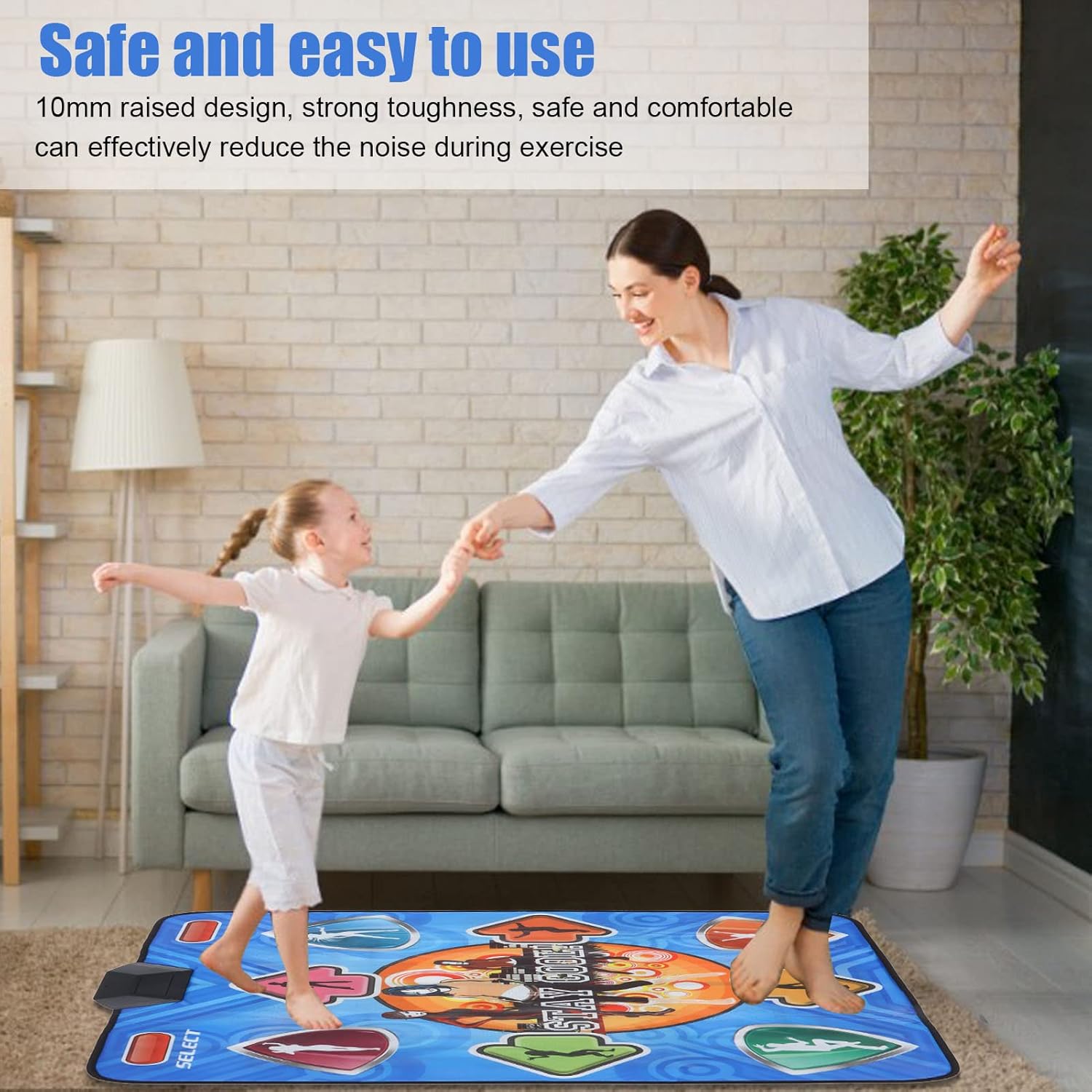 Dance Mat, Home Game Dance Blanket,Dance pad Game Toy for Girls Boys,Anti Slip High Sensitivity Wear r esistant Musical Dancing Carpet Pad,