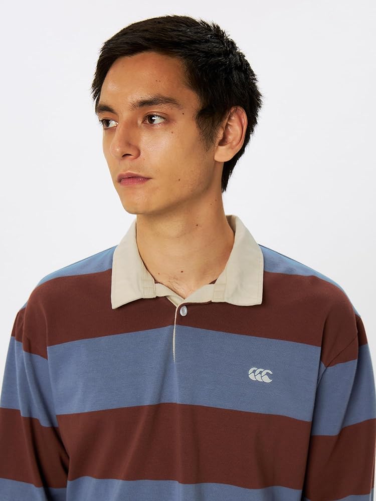 Amazon.co.jp: [カンタベリー] ラガーシャツ 4INCH STRIPE RUGBY