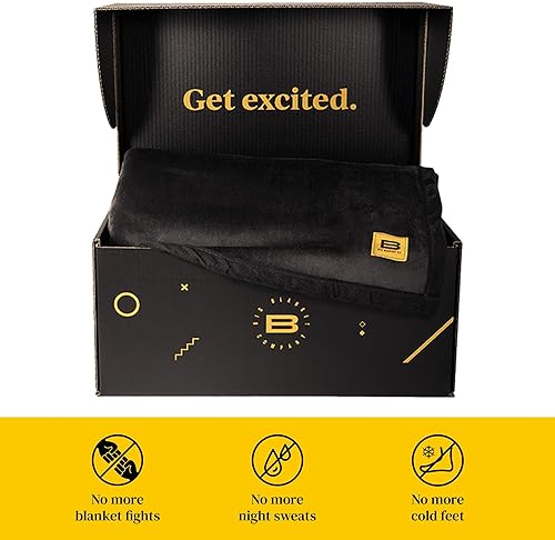 Miniatura 6 de Big Blanket Co Premier Plush Carbón  Manta mullida ultra afelpada  100 pies cuadrados  Manta de microfibra transpirable que te envuelve en una