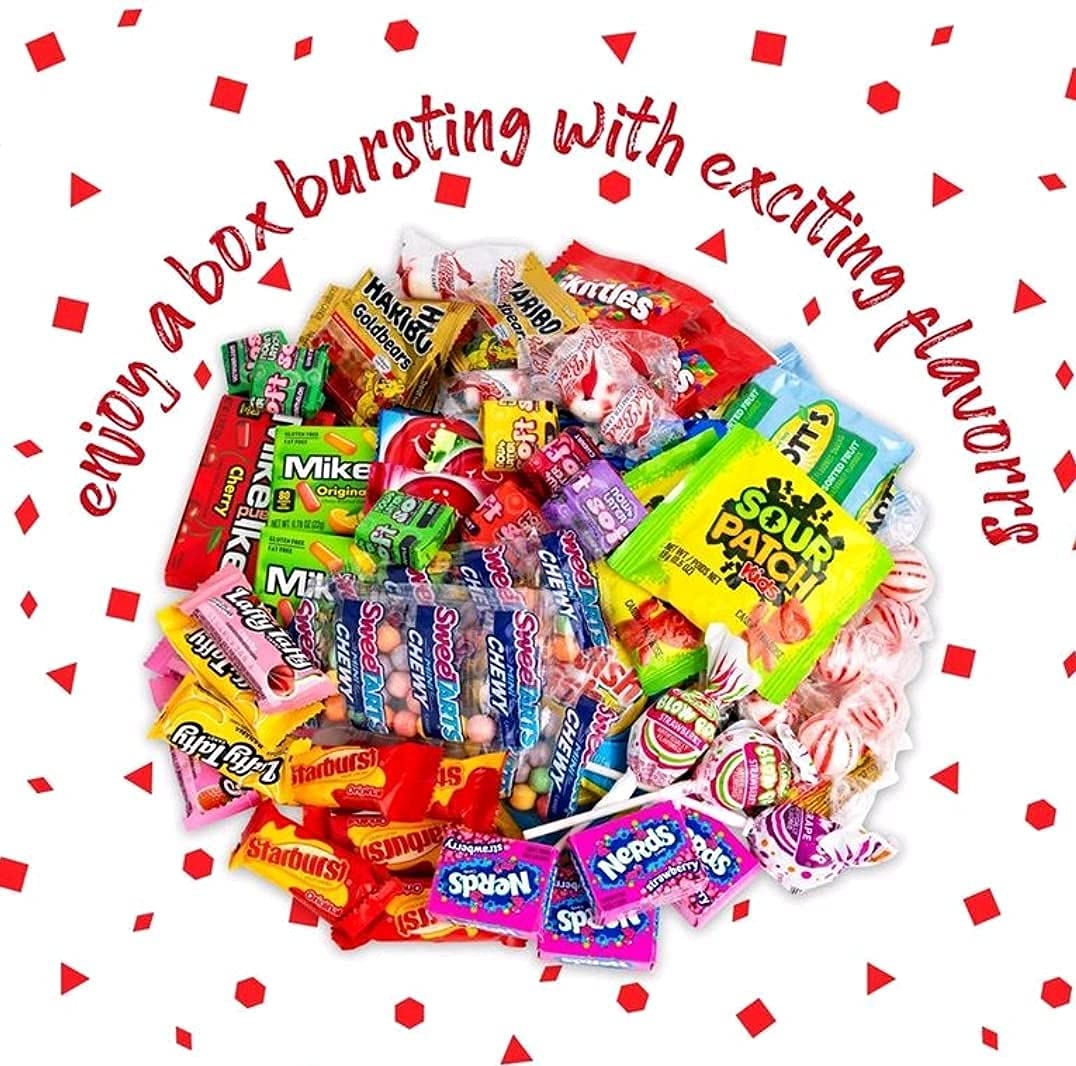 Assorted Candy Party Mix Variety Pack (60 Count Plus) Memorial Day Bite