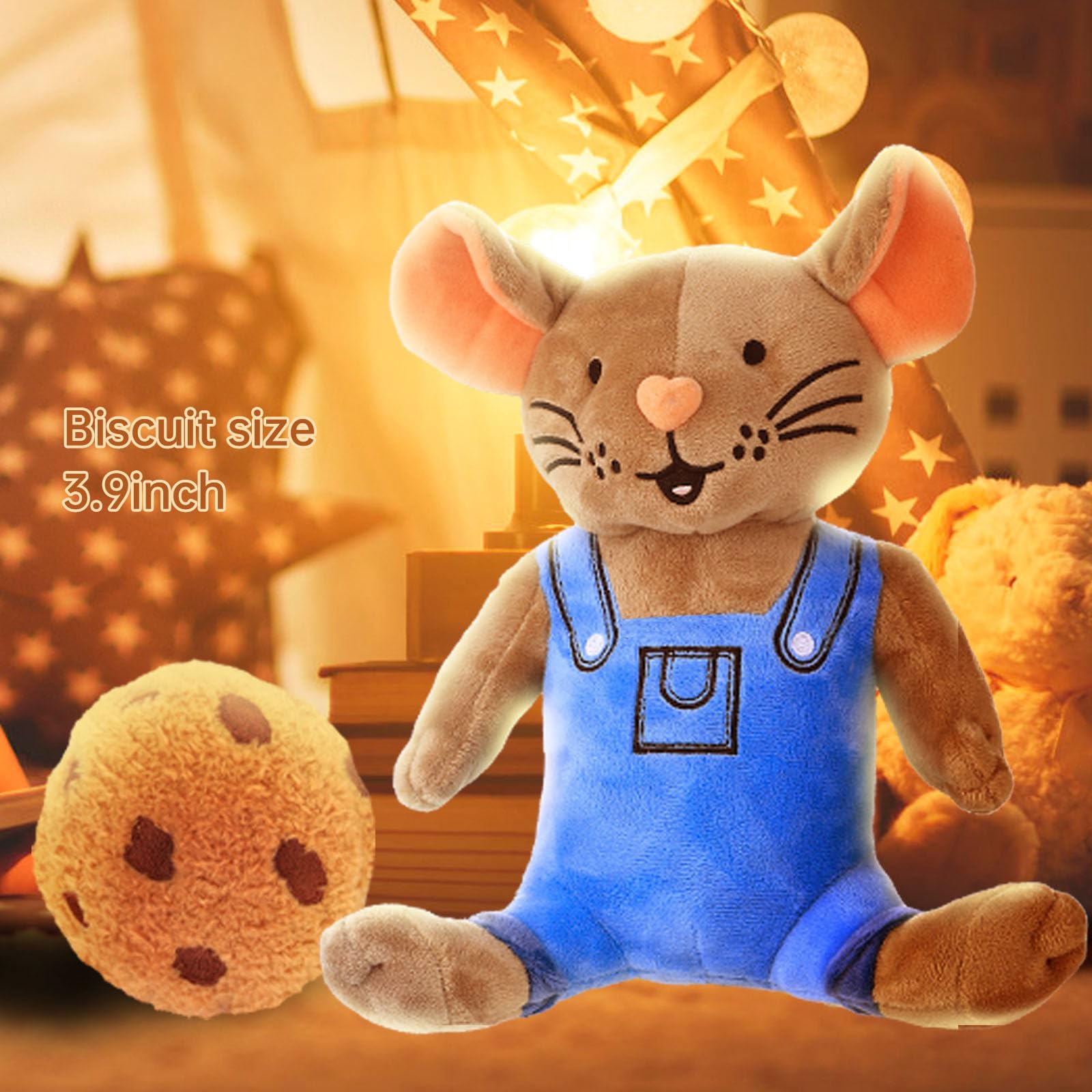 XIUMON If You Give Mouse a Cookie Plush, 4" Cookie and Mouse Plush 2PCS, Book Buddies Stuffed Animal are The for Children and Teachers - Image 3