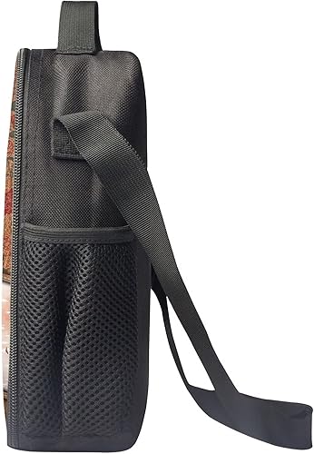 Miniatura 3 de Dolyues Bolsas de almuerzo con diseño floral de caballo para mujer, lonchera aislada, reutilizable, con cremallera, bolsa de almuerzo para picnic,