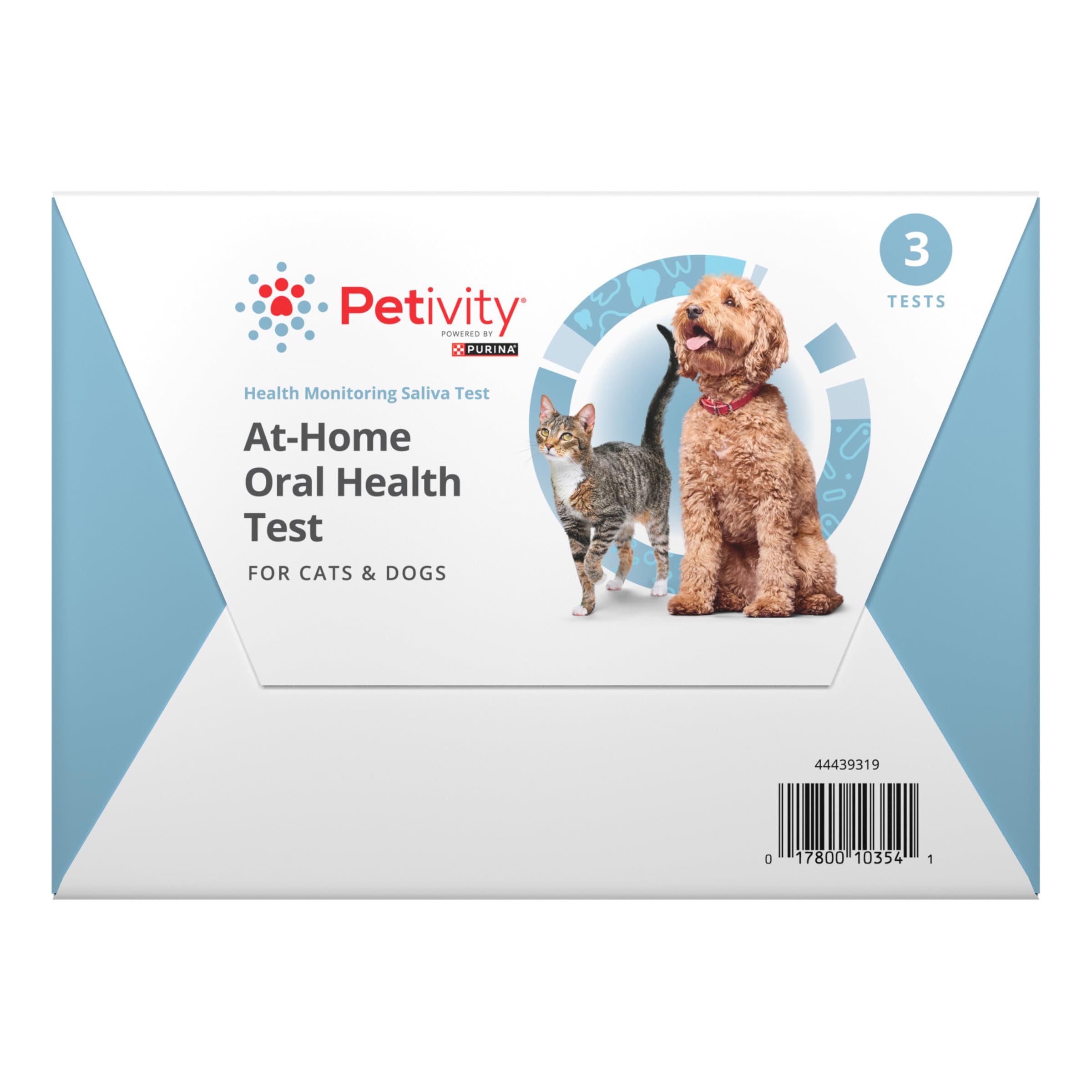 Purina Petivity At-Home Oral Health Test for Cats and Dogs, 3 Pack