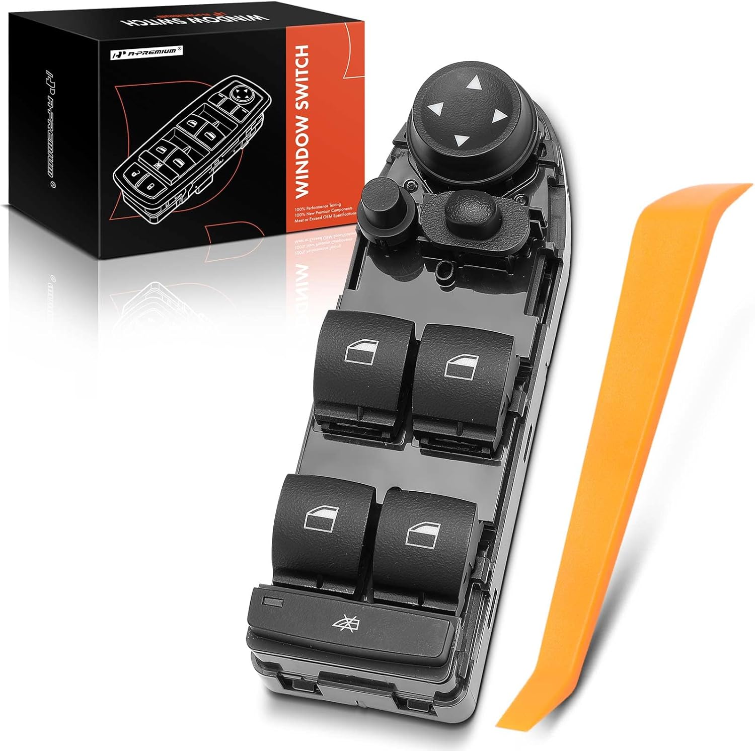 A-Premium Master Power Window Switch Compatible with BMW 528i 2008-2010, 528i xDrive 2009-2010, 528xi 2008, 535i 2008-2010, 535i xDrive 2009-2010, 535xi 2008, 550i 2008-2010, 550i GT 2010