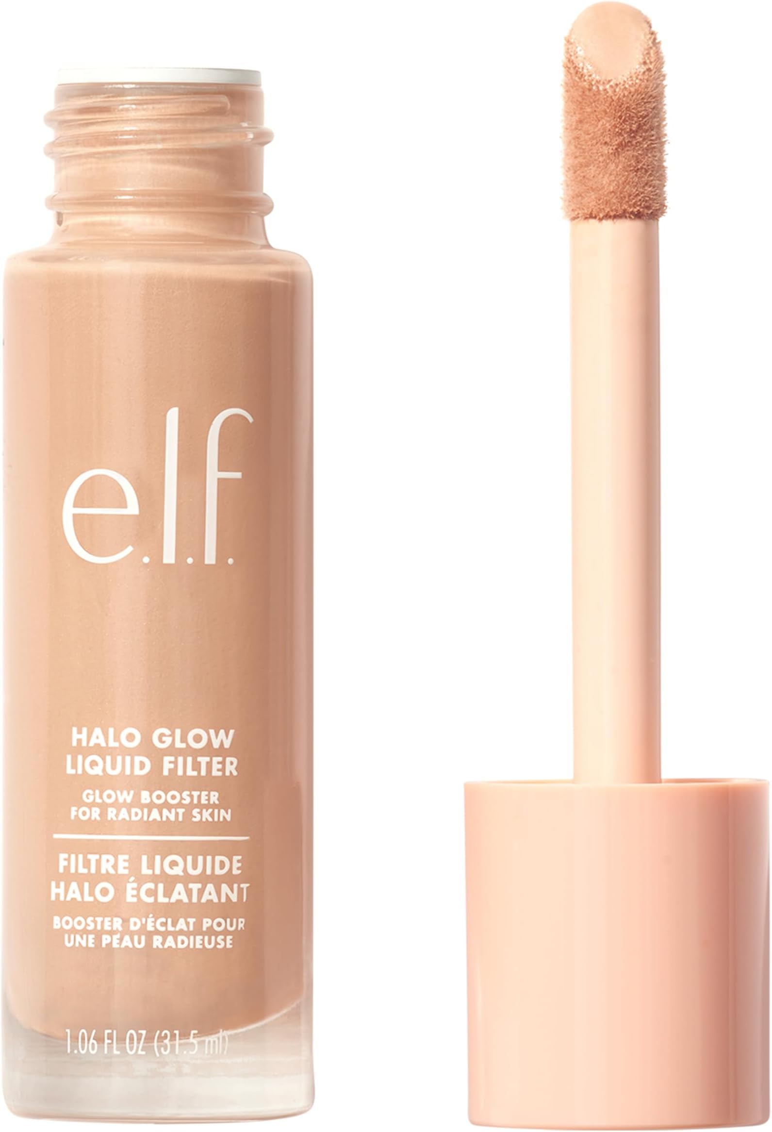 Halo Glow Liquid Filter, Complexion Booster For A Glowing, Soft-Focus Look, Infused With Hyaluronic Acid, Vegan & Cruelty-Free, 4 Medium