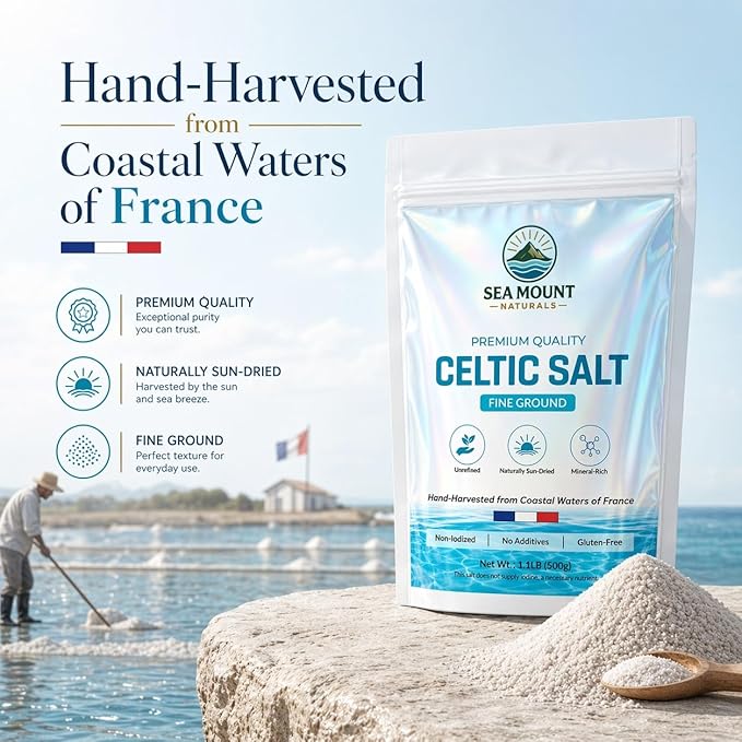 Sal Celtica Fina Molida, 1.1 lb (18 oz) - Sea Mount Naturals miniatura 2