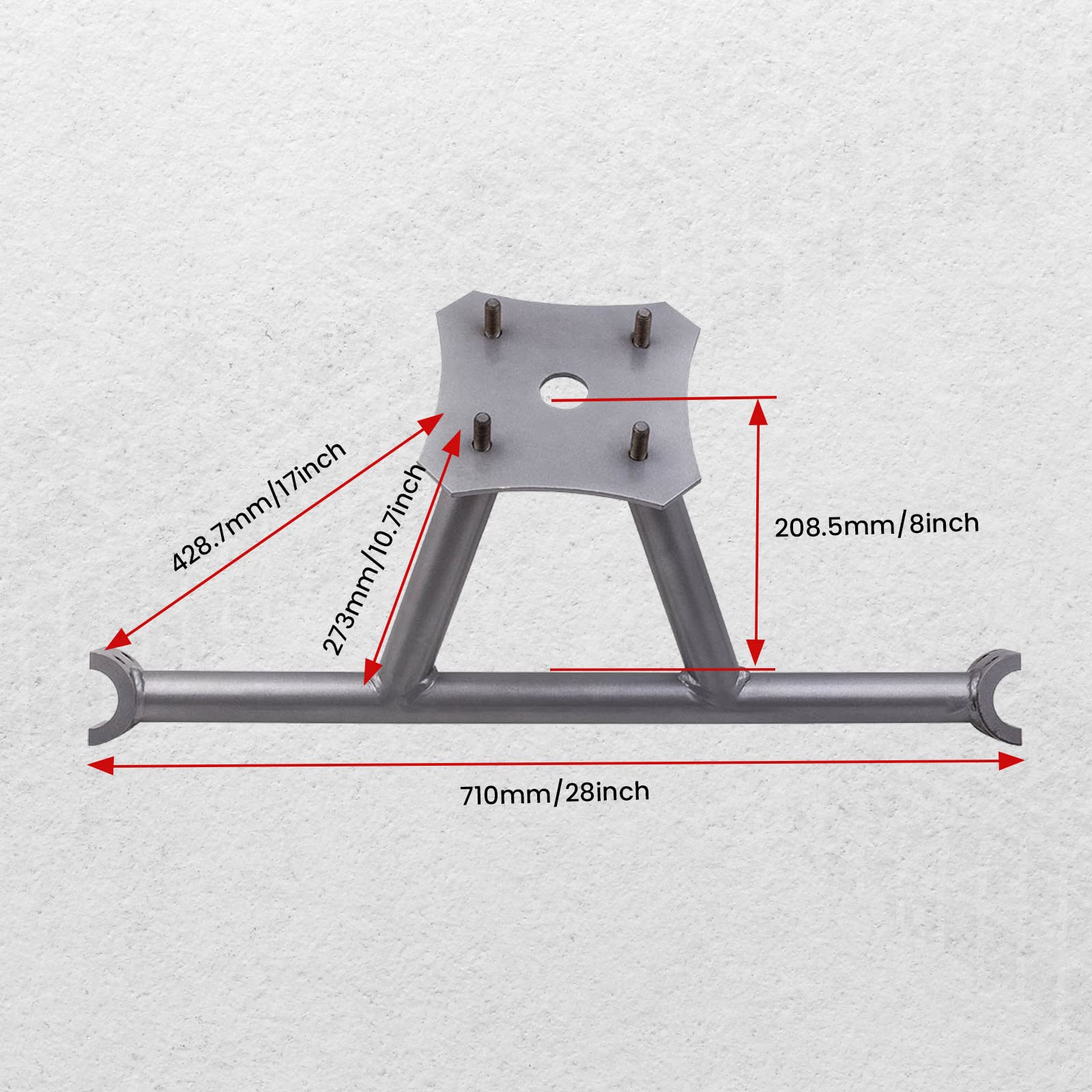 maXpeedingrods Support de roue de secours pour Polaris RZR XP 1000