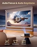 Projector【1500 ANSI/Google TV/Netflix Ready】WiMiUS 4K Projector for Bedroom Full HD 1080P, Auto Focus/Keystone, WiFi 6 & Bluetooth Smart Outdoor & Indoor Home Cinema Projectors - 5