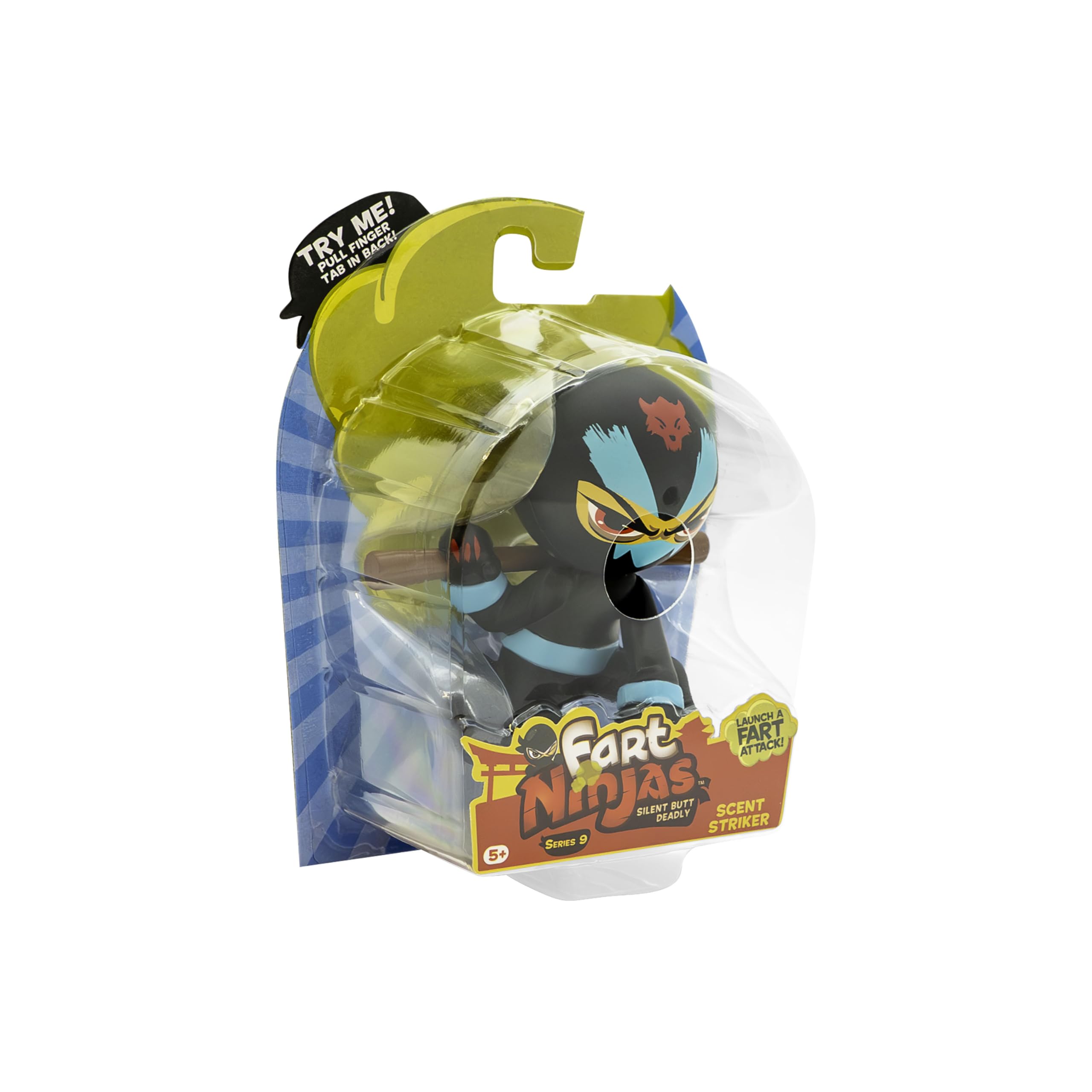 Fart Ninjas ,Scent Striker Series 9 Collectible Figures,10 Hilariously Realistic Fart Sounds,Ages 5+ Gifts & Toys 8 to Collect, Black — image 1