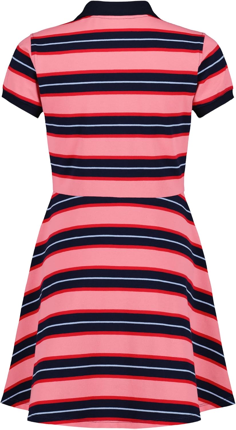 Tommy Hilfiger Girls Short Sleeve Knit Polo Dress, Everyday Casual Wear, Soft & Comfortable Fit - Image 2