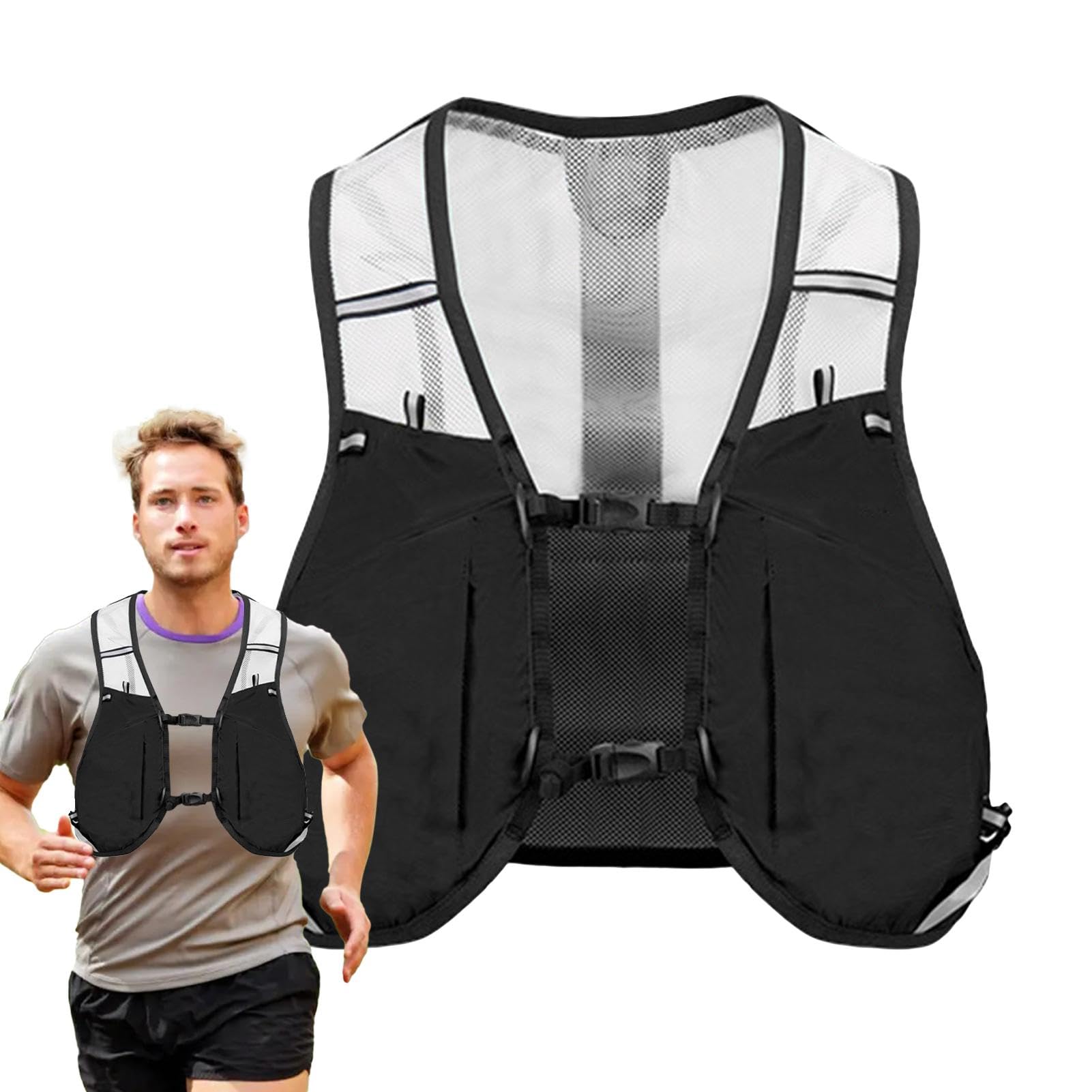 Rucksack Trinkweste, 2,5 l, Trinkrucksack ER Running Race Trinkweste, Weste, Wasserrucksack, Trinkrucksack für Wandern, Laufen