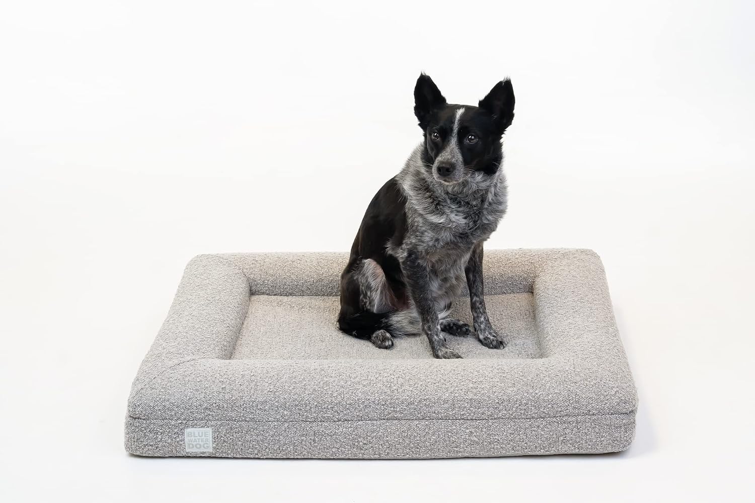 Luxury Boucle Orthopedic Memory Foam Dog Bed with Waterproof Liner and Machine Washable Cover with YKK Zippers (Medium, 37" L x 30" W x 6" Th, Sand)
