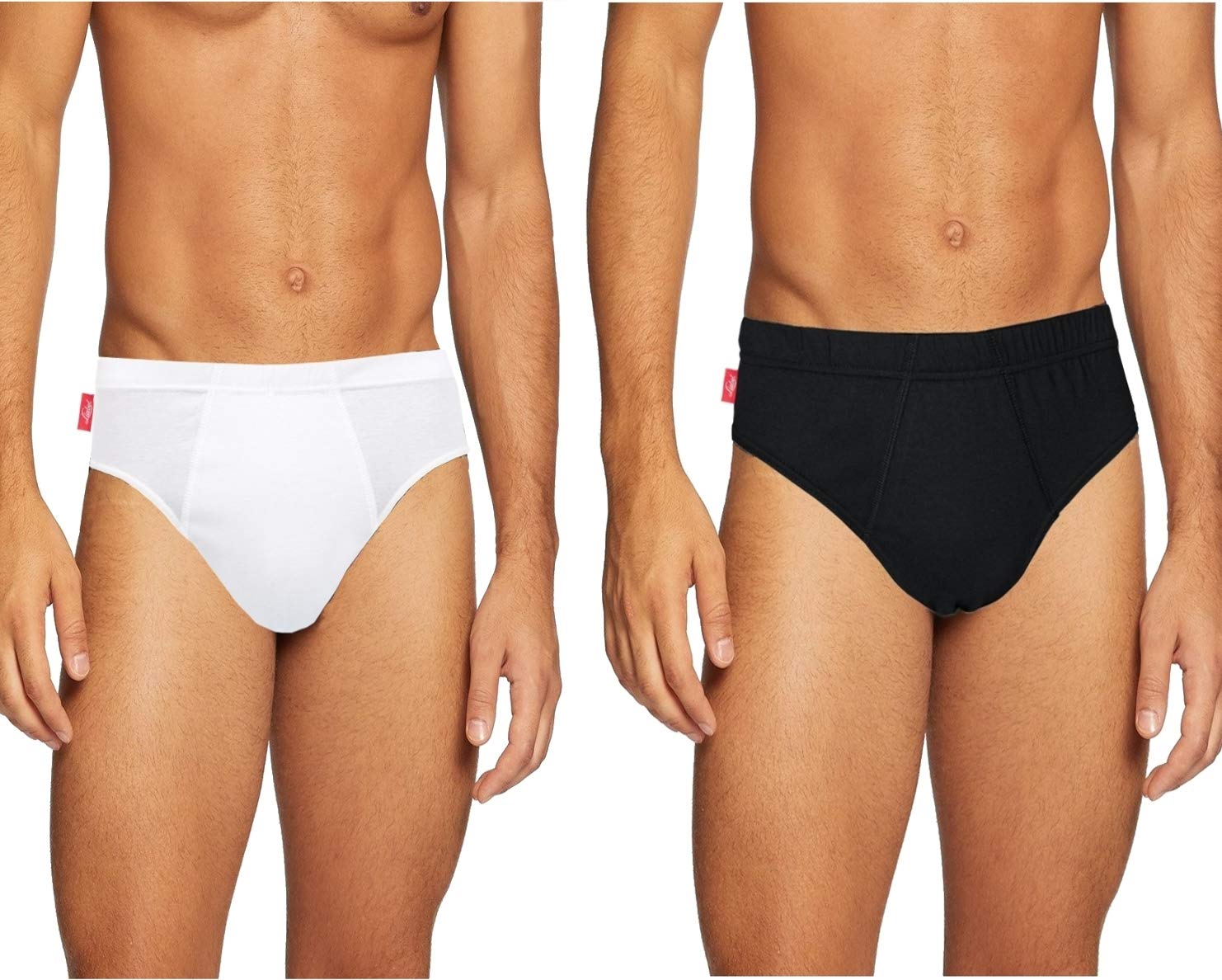 Slip Uomo 100% Cotone &ndash; Confezione Da 2, 4 O 8 &ndash; Bianco/nero, Classico