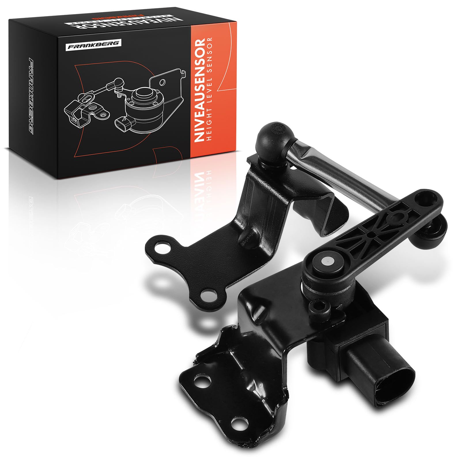 Frankberg 1x Niveausensor Hinten Links Kompatibel mit A3 Q3 TT Altea Octavia II CC Golf V P-a-s-s-a-t T-i-g-u-a-n 1.4L-3.6L 2003-2021