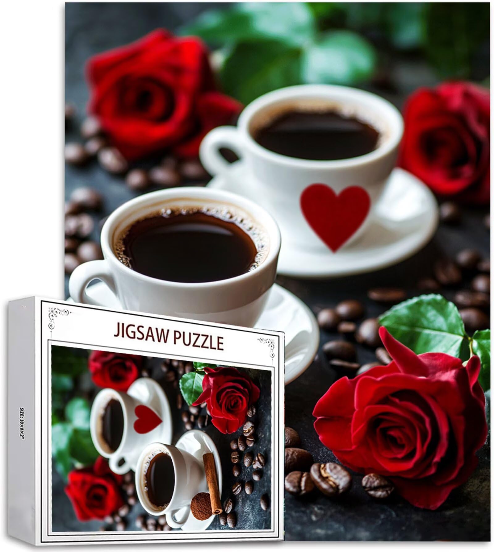 Puzzle 2000 Pezzi, 3 4 5 Anni Puzzle Rosa 6 7 8 Anni Giochi Educativi Sostenibili Con Motivi Per Adulti Da Gioco in Legno Di Alta Qualità Jigsaw Caffè per Gioco Familiare, 2026 Regalo Natale H-7718