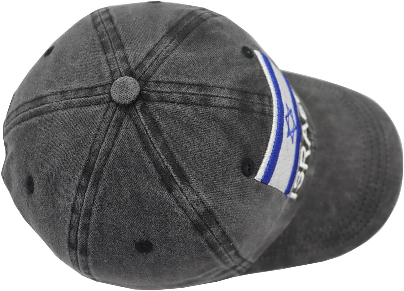 KKMKSHHG Israel Hats for Men Women, Adjustable Embroidered Cotton Israel Flag Baseball Cap - Image 4