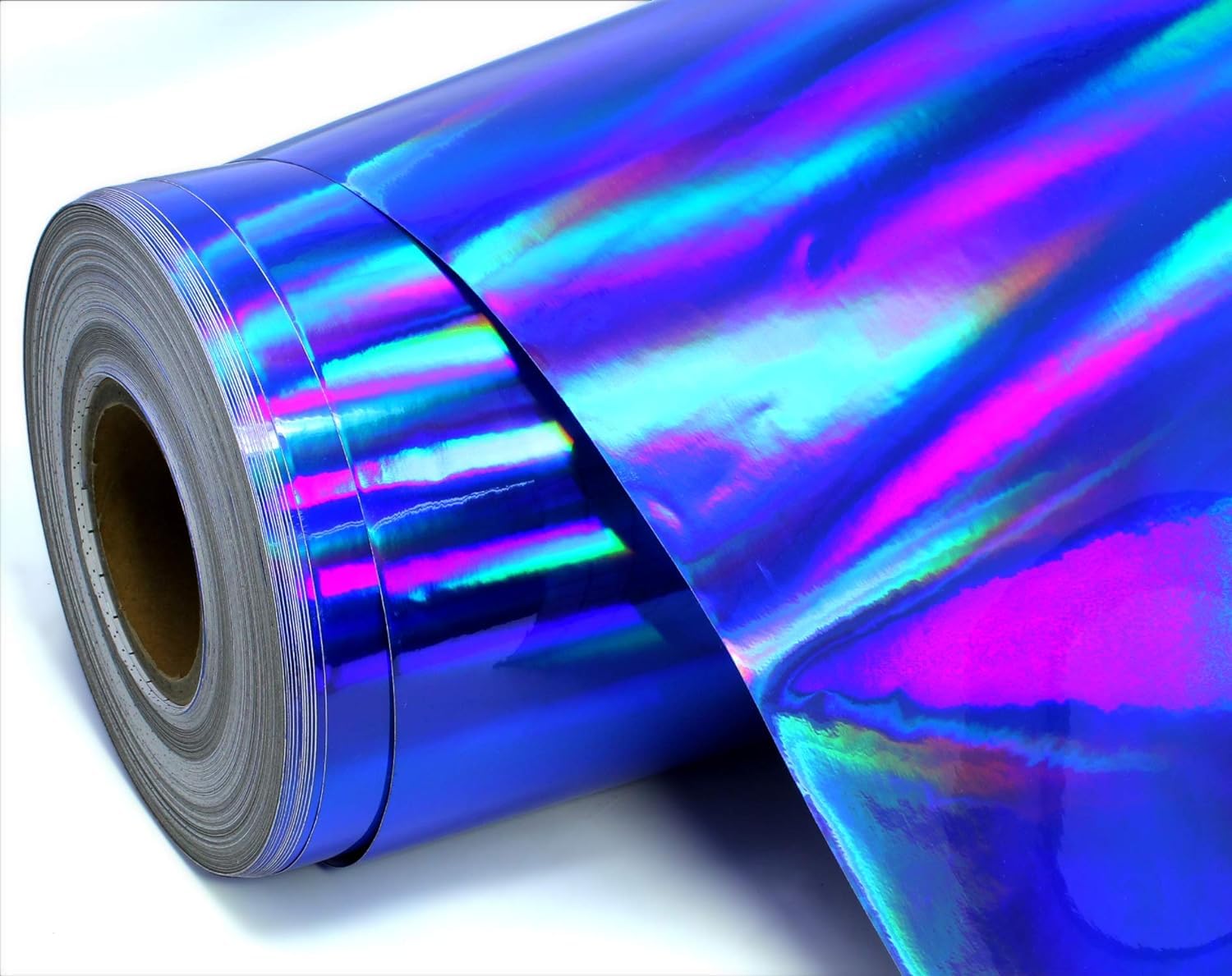 VViViD DECO65 Blue Holographic Chrome Adhesive Vinyl (50ft x 1ft)