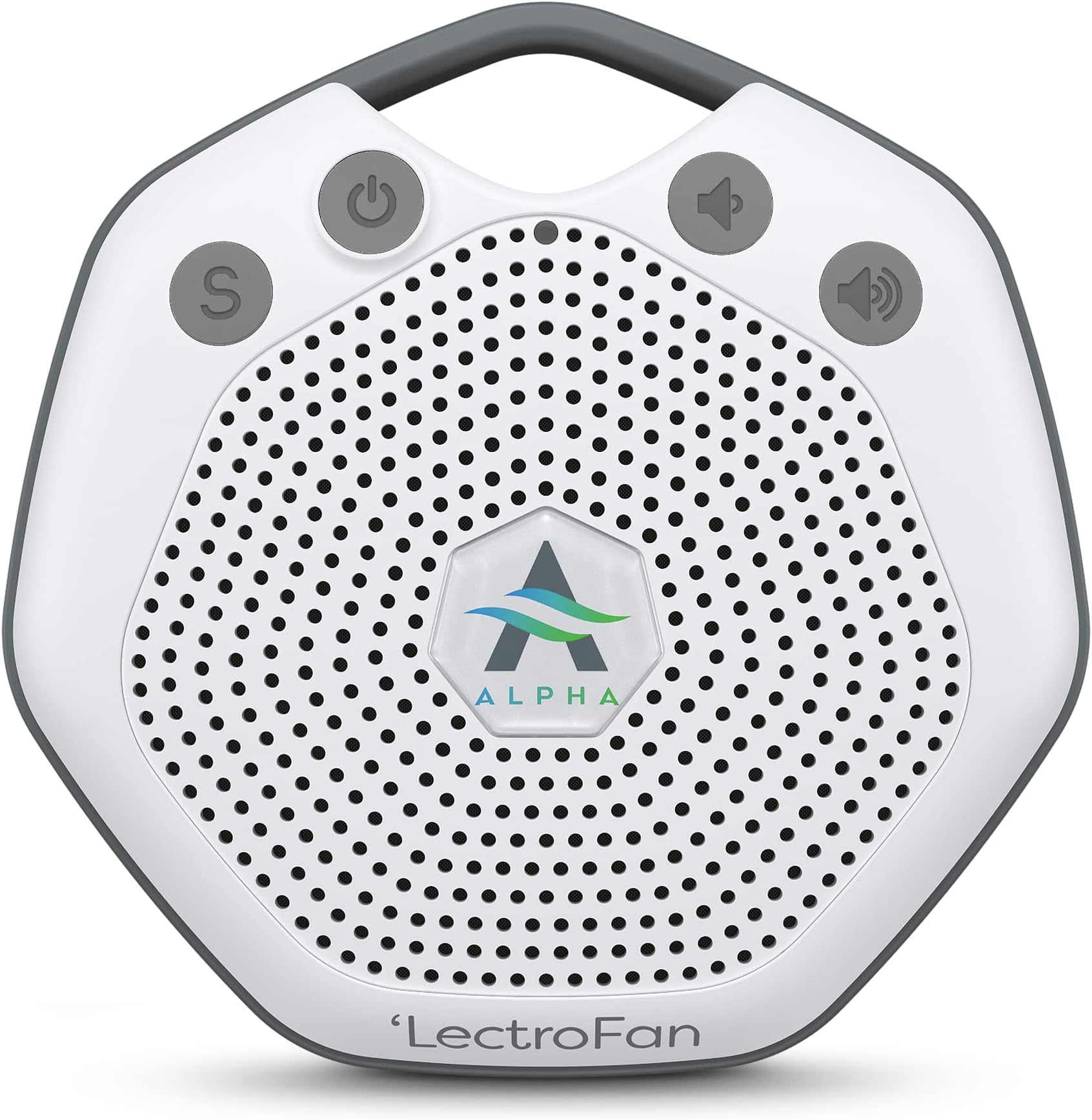 Adaptive Sound Technologies LectroFan Alpha Portable Sleep Sound Machine with 7 Soothing Non-Looping Guaranteed Sounds with Fan, Heartbeat & White Noise for Babies Toddlers & Adults