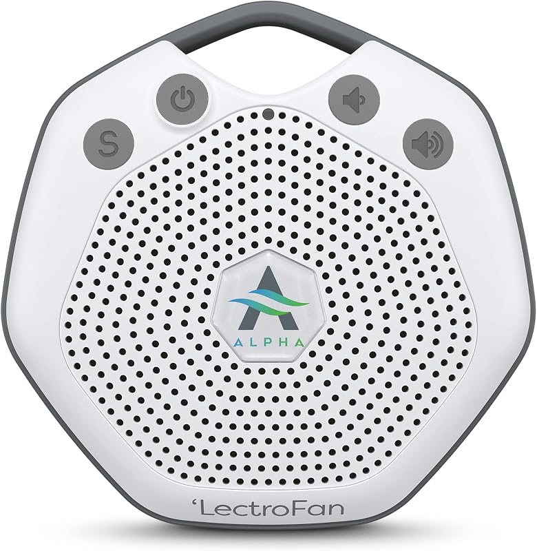 LectroFan Alpha White Noise Machine | White Noise Machine to Support Restful Sleep, Blocks Ambient Sound, Built-in Lullabies and a Convenient Clip Attachment
