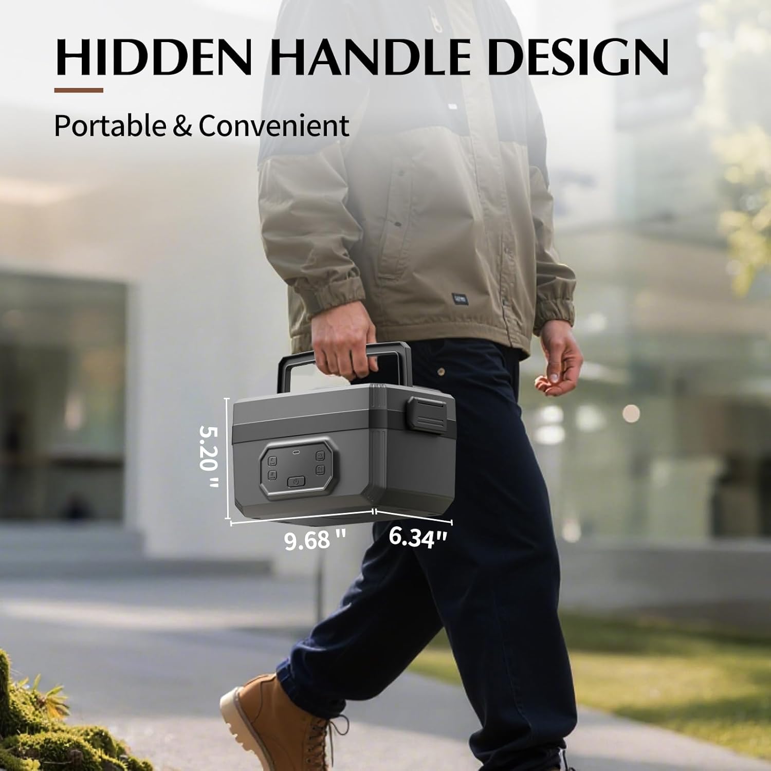 Electric Lunch Box for Adults with Timer - 1.6L Cordless Electric 24000mAh Battery-Powered Heated,5-Sided Heating & Smart Reservation - Portable Heated Lunch Box for Office, Truck, Camping - Image 6