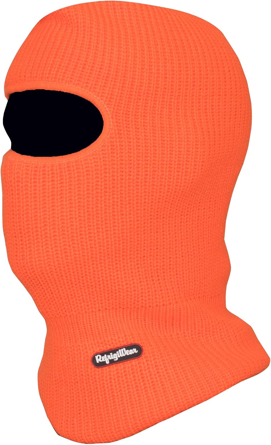 RefrigiWear 2-Layer Acrylic Knit Open-Hole Balaclava Face Mask, High Visibility