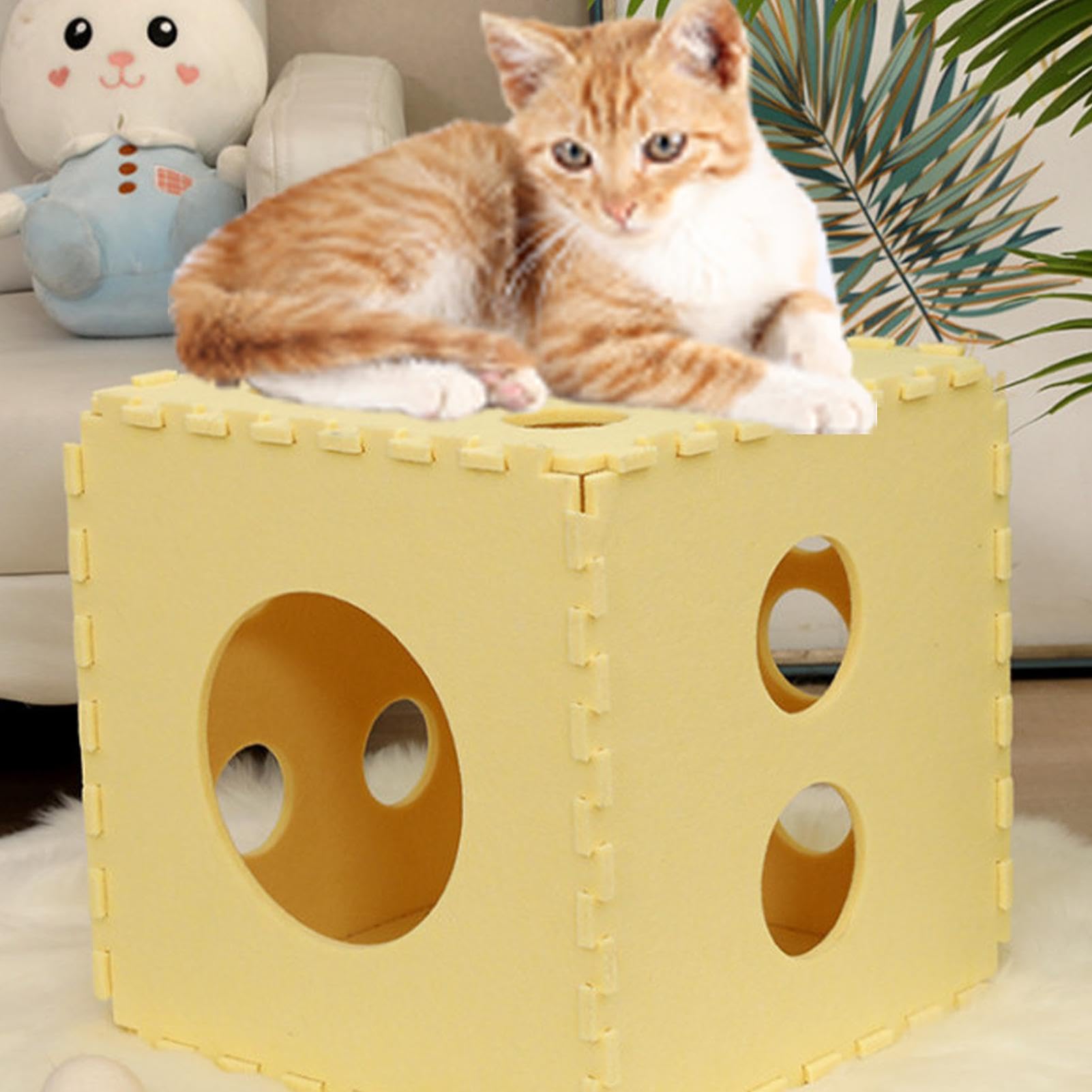 Cuccia Per Gatti Grande Case Feline Pieghevoli Lavabili Condomini Cubo Da