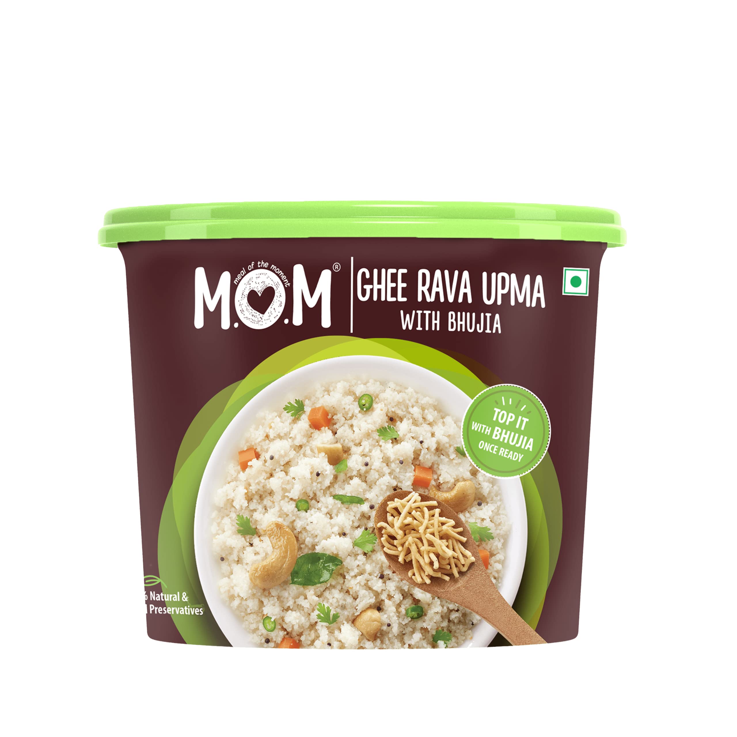 MOM - Meal of the Moment, Ghee Rava Upma with Bhujia, 75g - Ready to Eat | Instant Food | No Added Preservatives (B07WS4MQ6W) Amazon Price History, Amazon Price Tracker