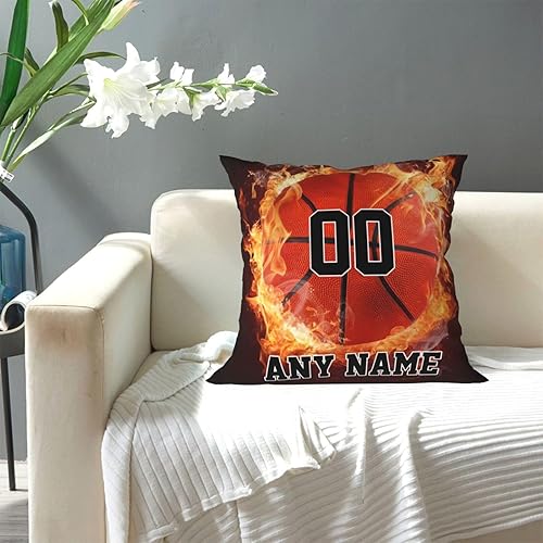 Miniatura 10 de Fundas de almohada personalizadas con nombres, funda de almohada personalizada de baloncesto, fundas de almohada personalizadas, fundas de almohada