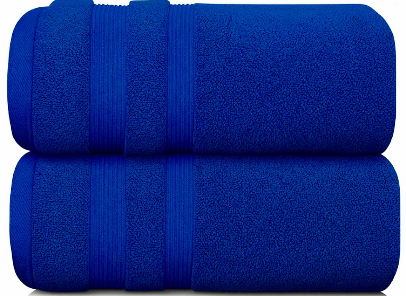 FB 2 X Luxury Super Jumbo Bath Sheet Super Soft 100% Egyptian Cotton Extra Large Bath Sheet Towel 600 GSM Big Towel Bath Sheet (Royal Blue, 2)