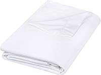 Utopia Bedding King Flat Sheet White - Soft Brushed Microfiber, Shrink & Fade Resistant, 105x102" Easy Care Top Sheet
